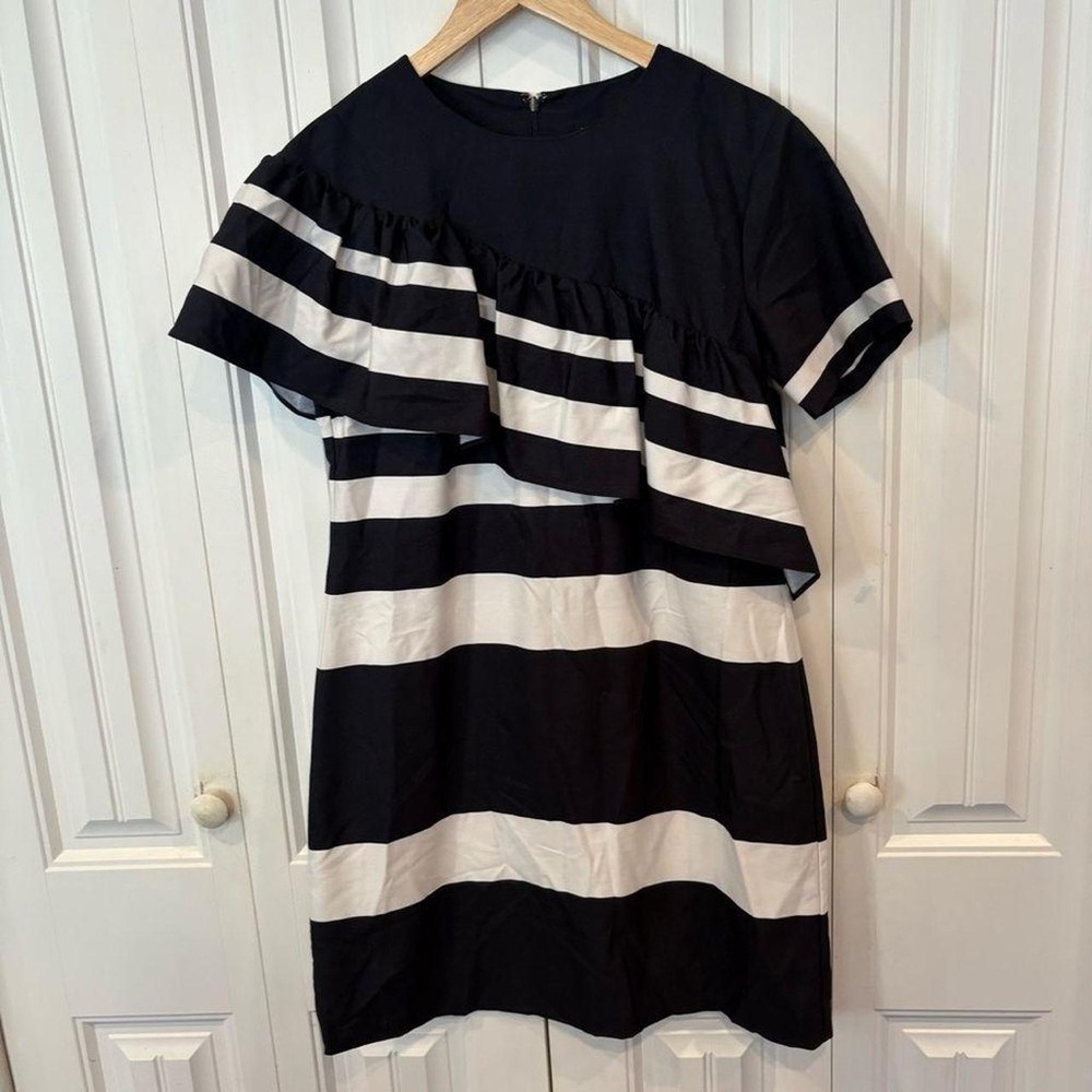 Banana Republic Black and White Striped Dress